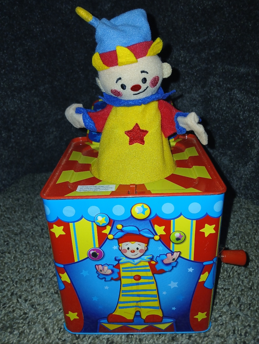 "Scylling's Silly Circus" Metal Jack In The Box